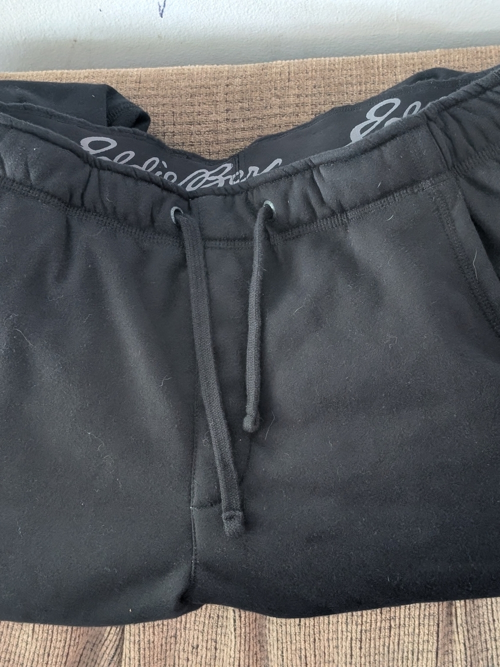 Eddie Bauer Black Men's Drawstring Joggers